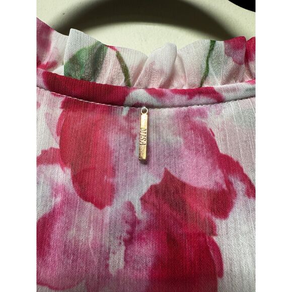 MISA LOS ANGELES Nika Floral Printed Midi Dress, Sz L - Picture 10 of 13